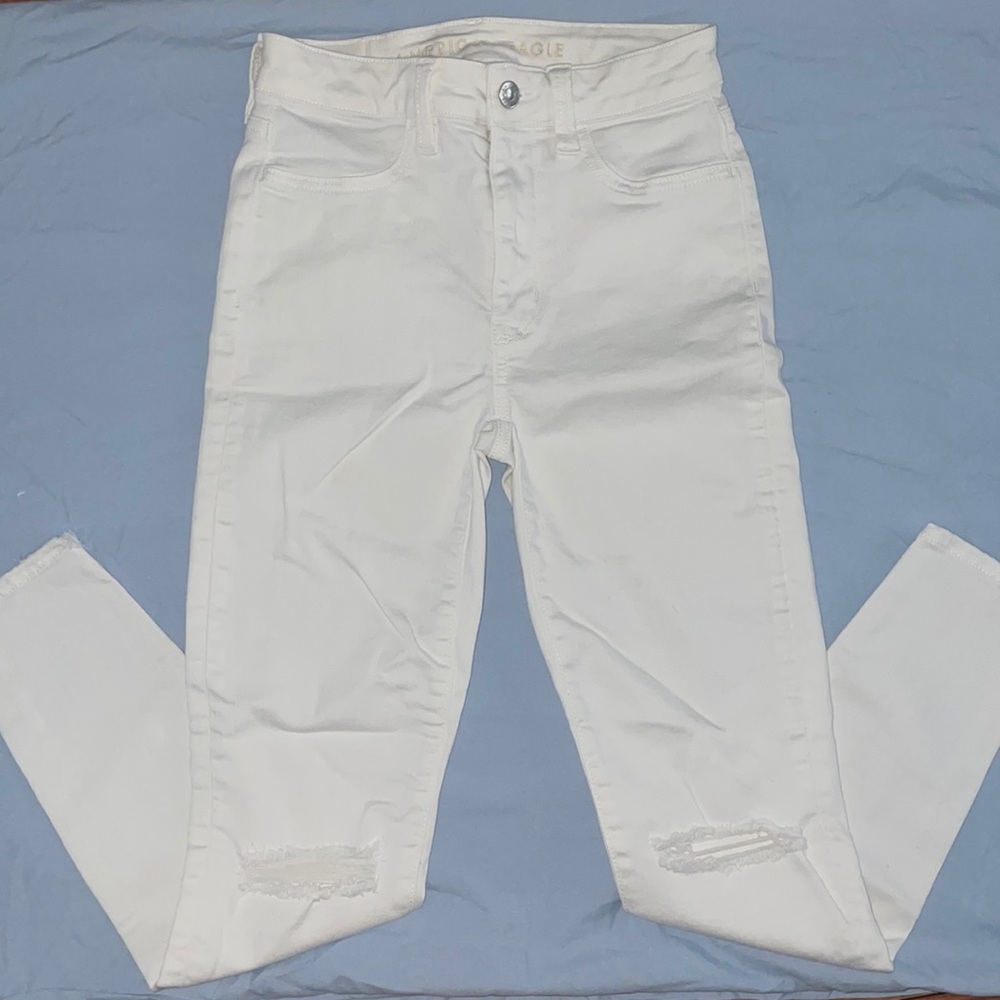 American Eagle White Hi-Rise Jegging Size 00 Short